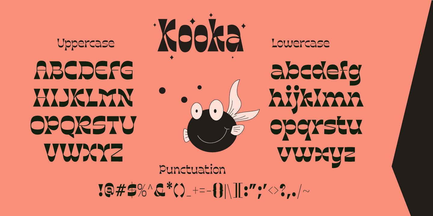 Пример шрифта Kooka Light Expanded